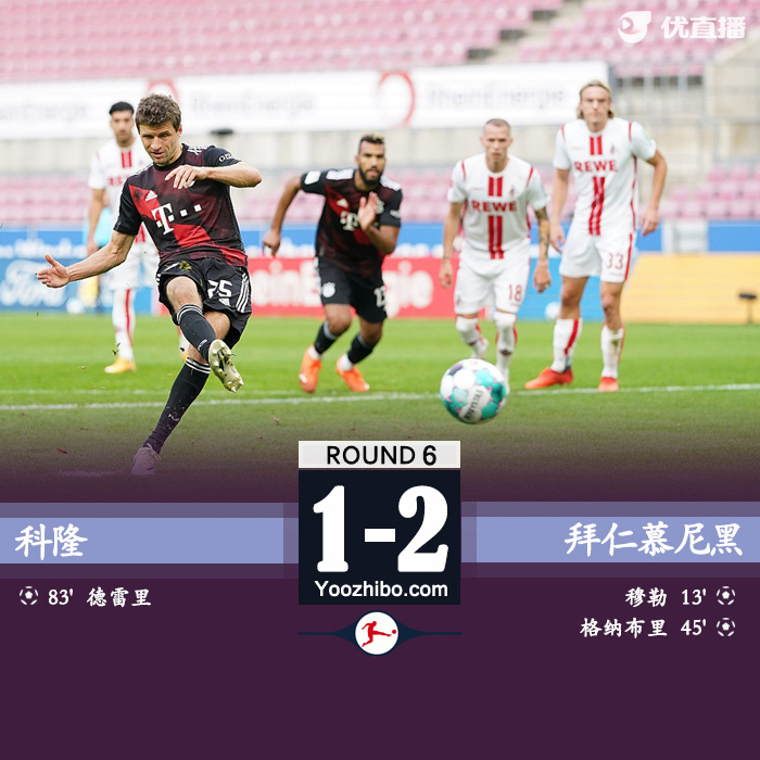 <a href=/zuqiusai/bayern/ target=_blank class=infotextkey>拜仁</a>慕尼黑2-1科隆