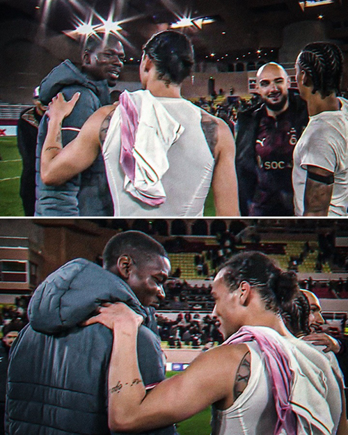 欧冠重逢！博格<a href=/zuqiusai/barcelona/ target=_blank class=infotextkey>巴萨</a>内场边寒暄，曼市德比旧将再聚首