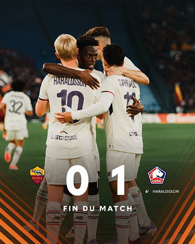 欧联杯:罗马0-1里尔 罗马单次点球3次罚失 多夫比克苏莱失点