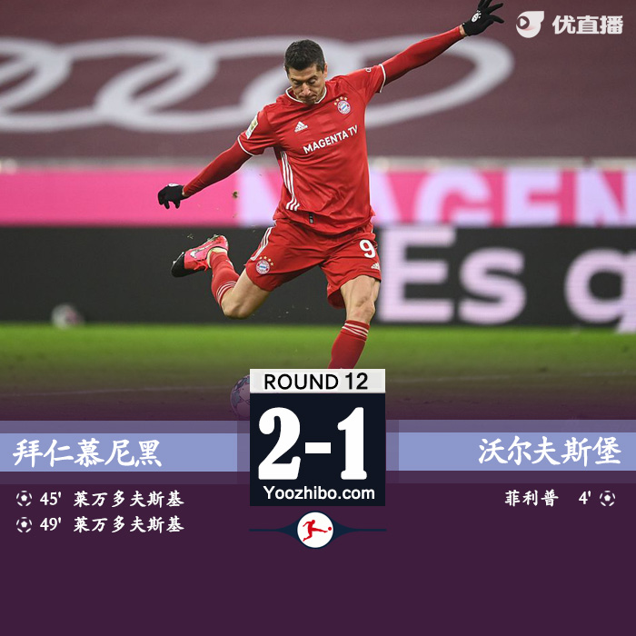 <a href=/zuqiusai/bayern/ target=_blank class=infotextkey>拜仁</a>慕尼黑2-1沃尔夫斯堡